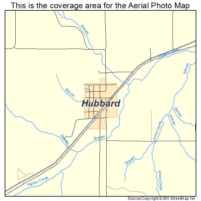 Hubbard, NE location map 