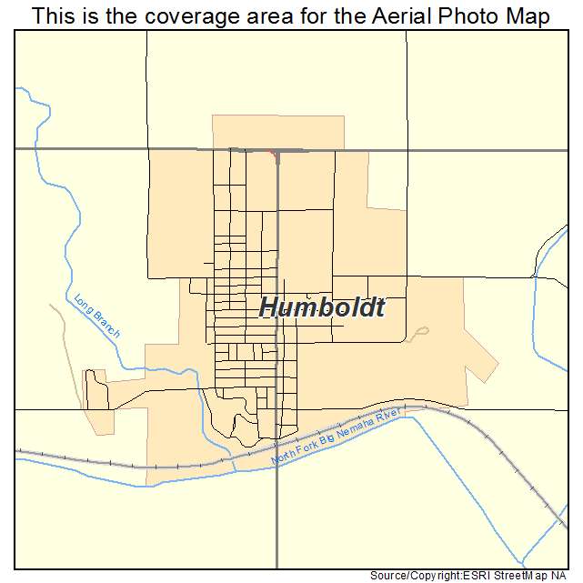 Humboldt, NE location map 