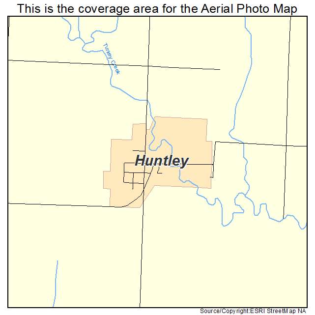 Huntley, NE location map 