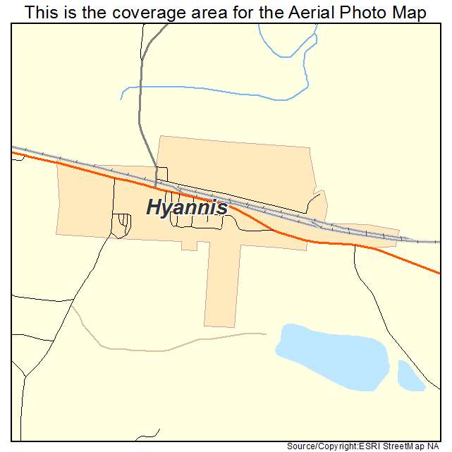 Hyannis, NE location map 