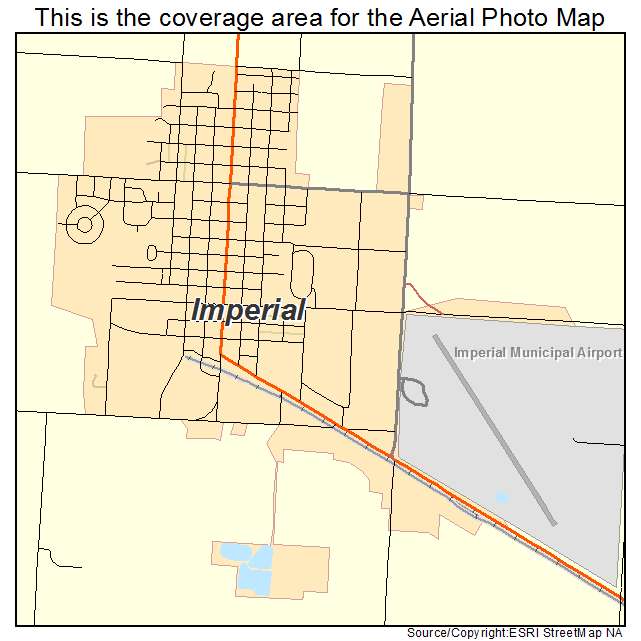 Imperial, NE location map 
