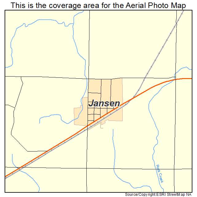 Jansen, NE location map 