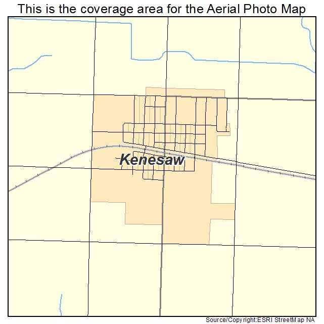 Kenesaw, NE location map 