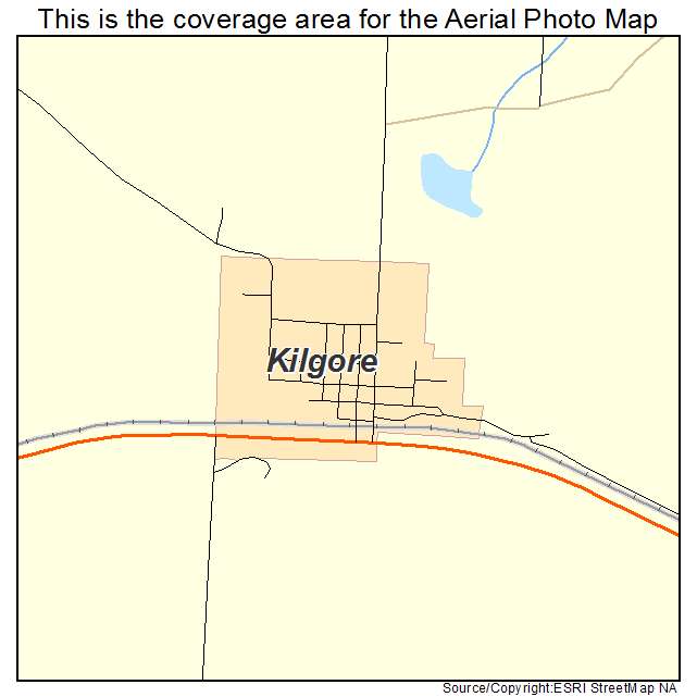 Kilgore, NE location map 