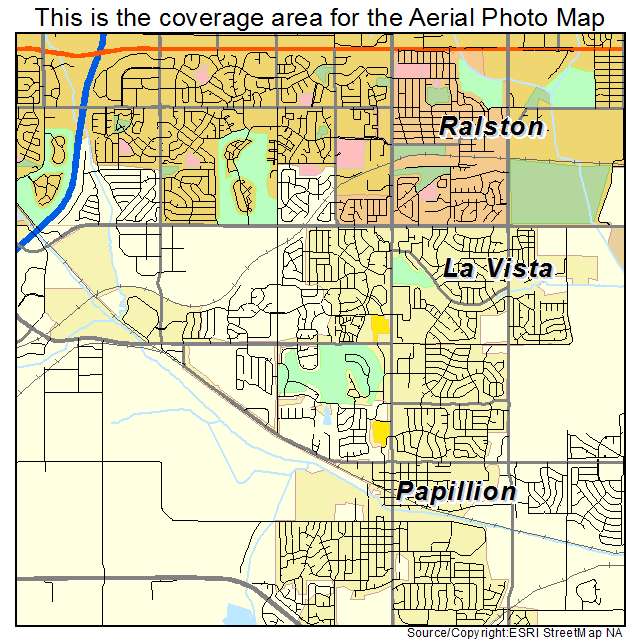 La Vista, NE location map 