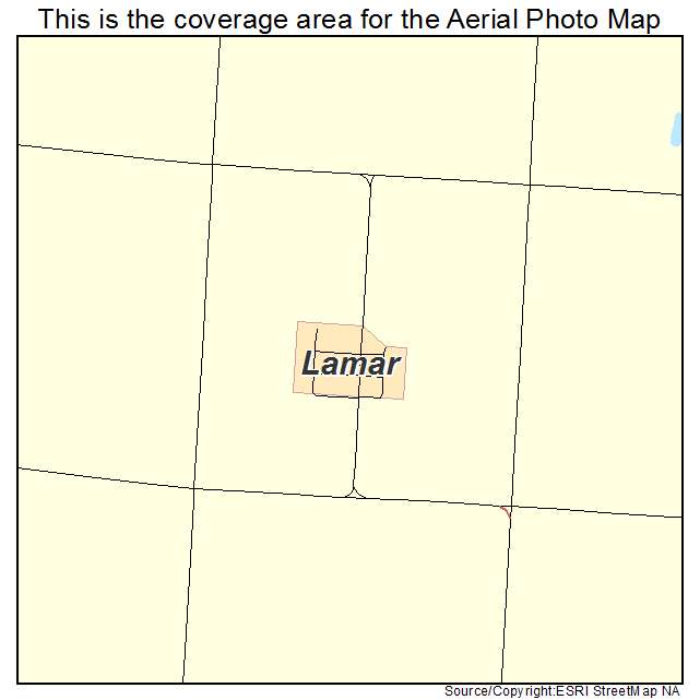 Lamar, NE location map 