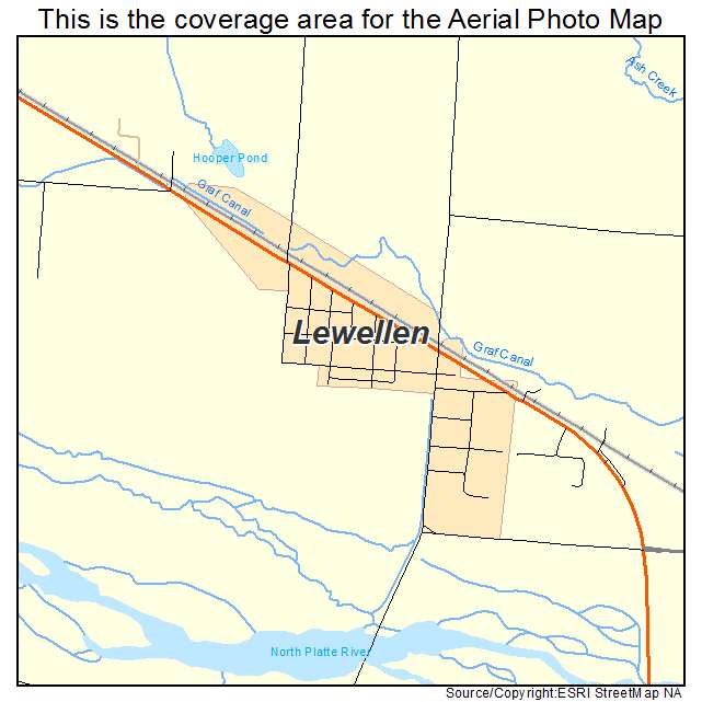 Lewellen, NE location map 