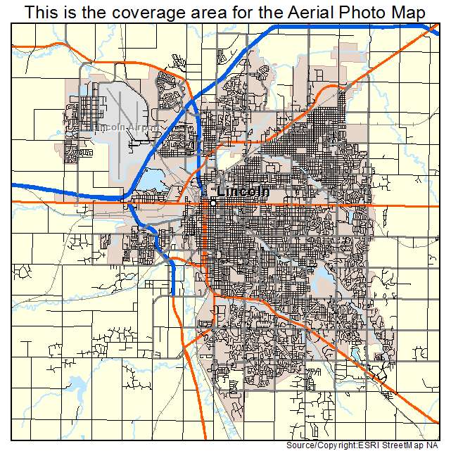 Lincoln, NE location map 