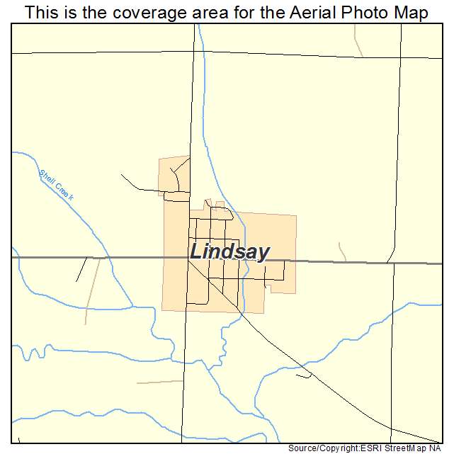 Lindsay, NE location map 