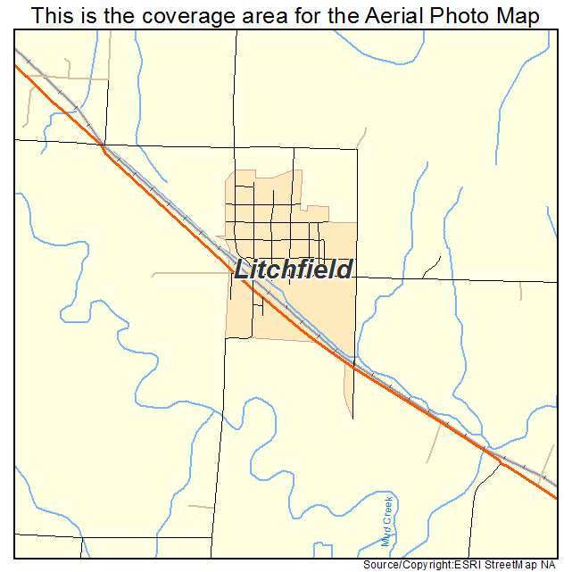 Litchfield, NE location map 