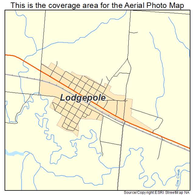 Lodgepole, NE location map 