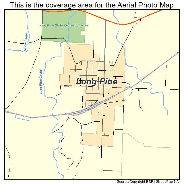 Long Pine, NE location map 