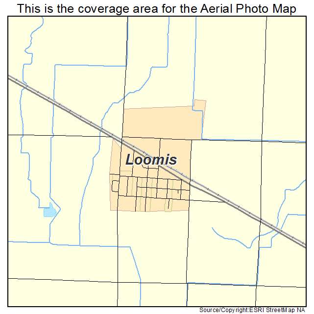 Loomis, NE location map 