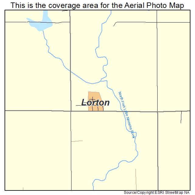Lorton, NE location map 