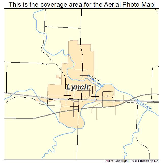 Lynch, NE location map 