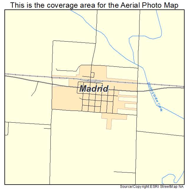 Madrid, NE location map 