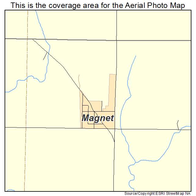 Magnet, NE location map 