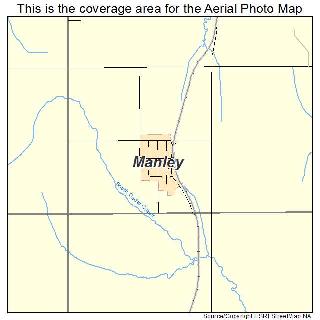 Manley, NE location map 
