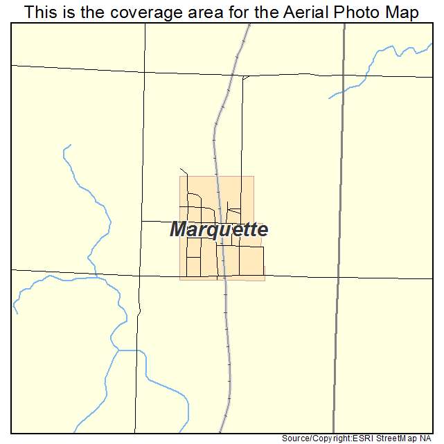 Marquette, NE location map 