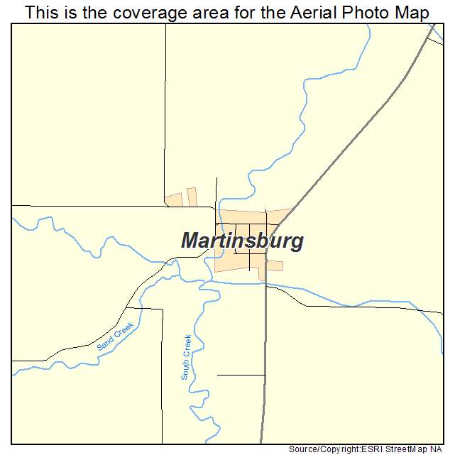 Martinsburg, NE location map 