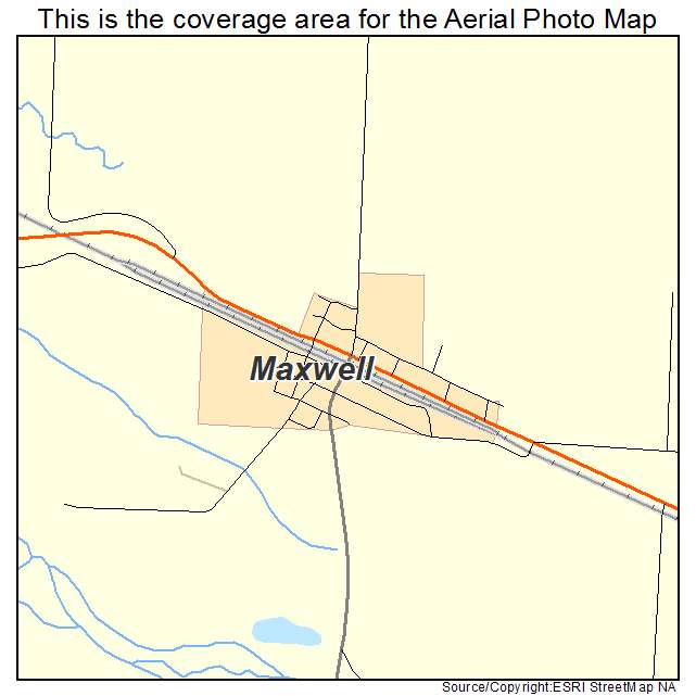 Maxwell, NE location map 
