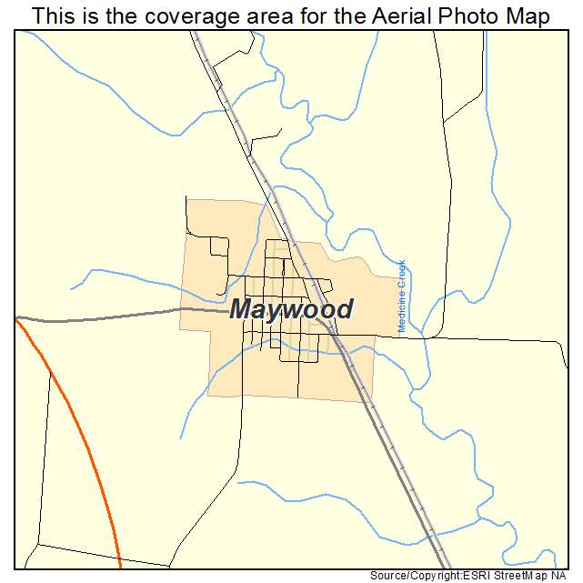 Maywood, NE location map 