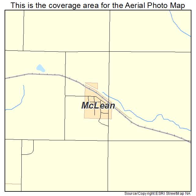 McLean, NE location map 