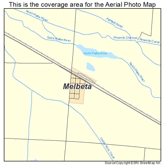 Melbeta, NE location map 