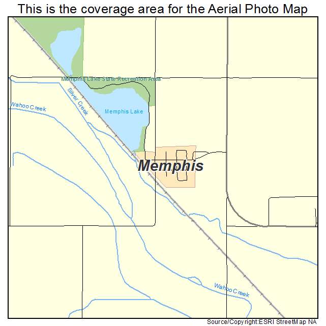 Memphis, NE location map 