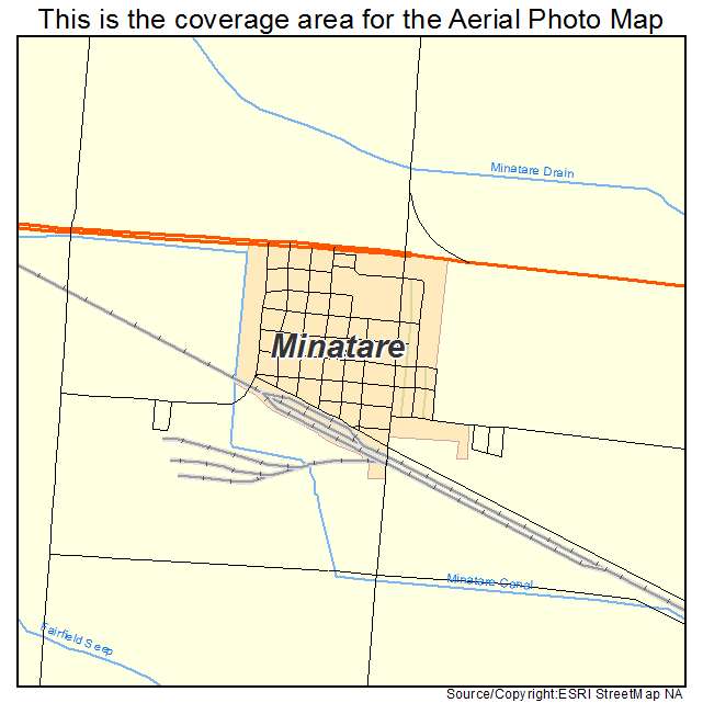Minatare, NE location map 