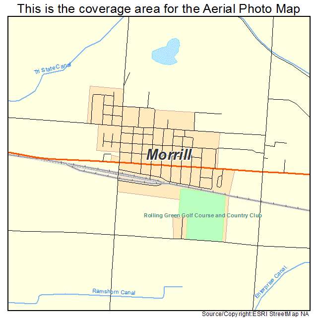 Morrill, NE location map 