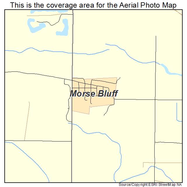 Morse Bluff, NE location map 