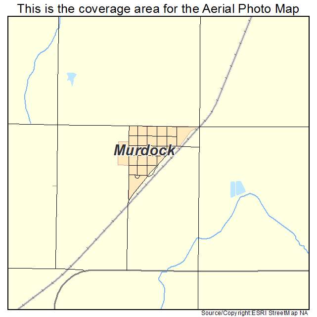 Murdock, NE location map 