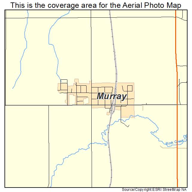 Murray, NE location map 
