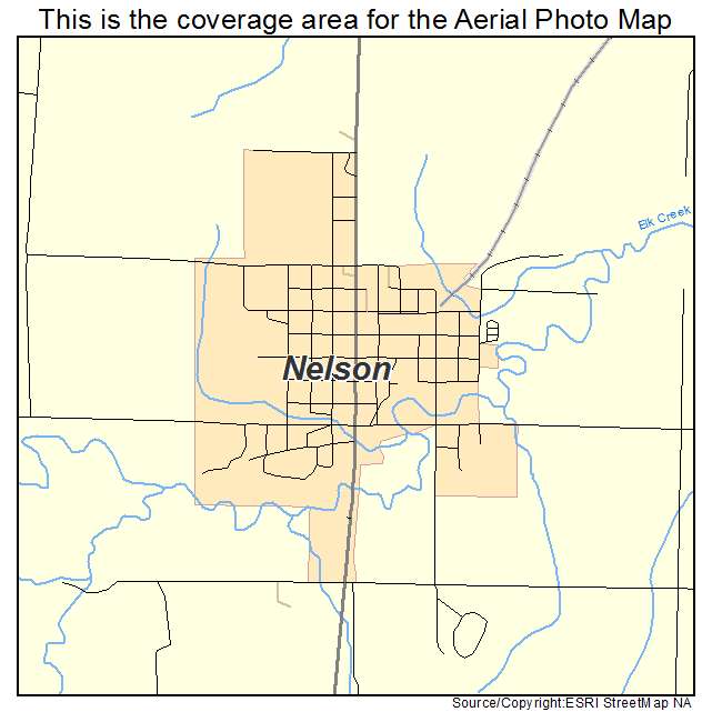 Nelson, NE location map 