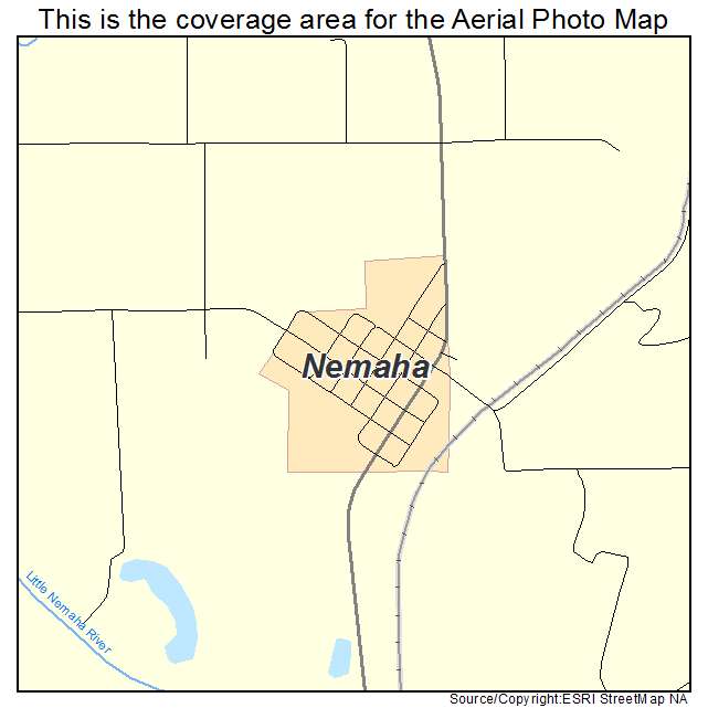 Nemaha, NE location map 