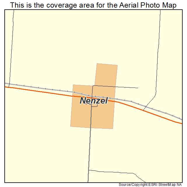 Nenzel, NE location map 