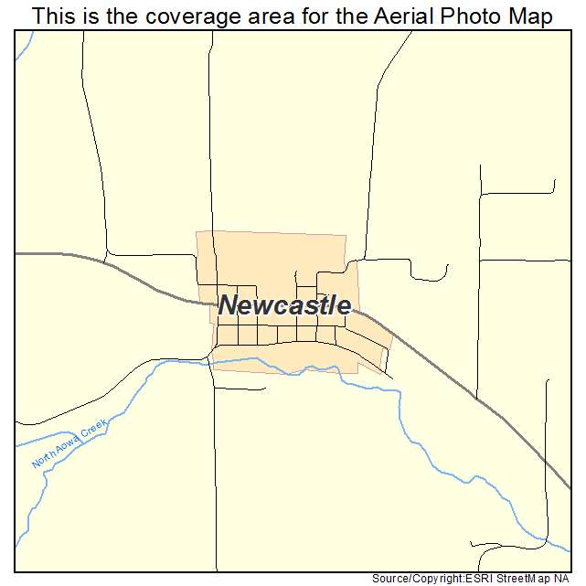 Newcastle, NE location map 
