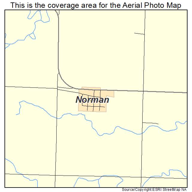Norman, NE location map 