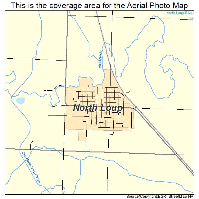 North Loup, NE location map 