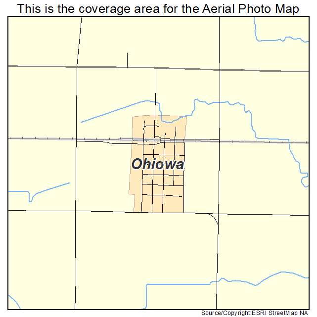 Ohiowa, NE location map 