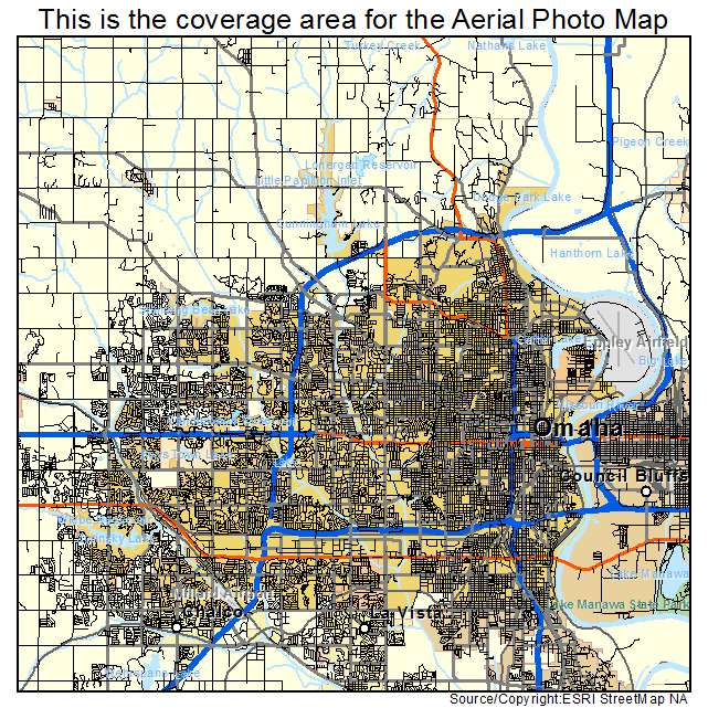 Omaha, NE location map 