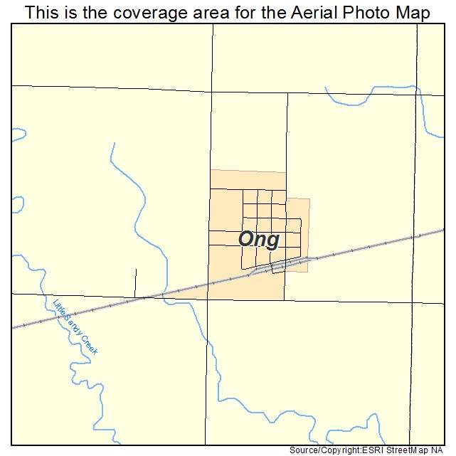 Ong, NE location map 