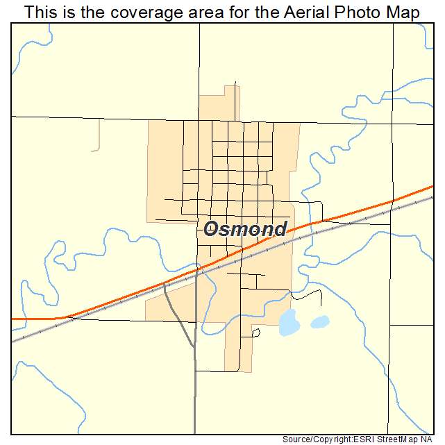 Osmond, NE location map 