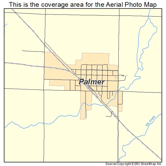 Palmer, NE location map 