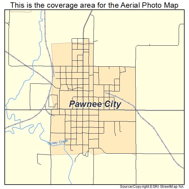 Pawnee City, NE location map 
