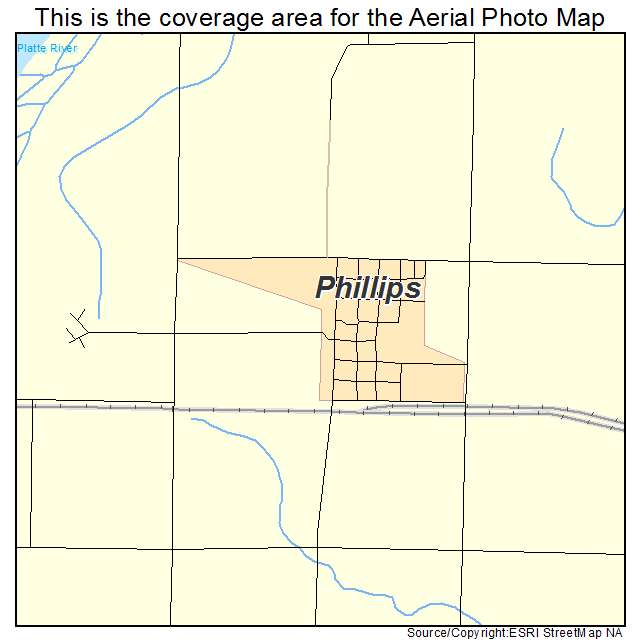 Phillips, NE location map 