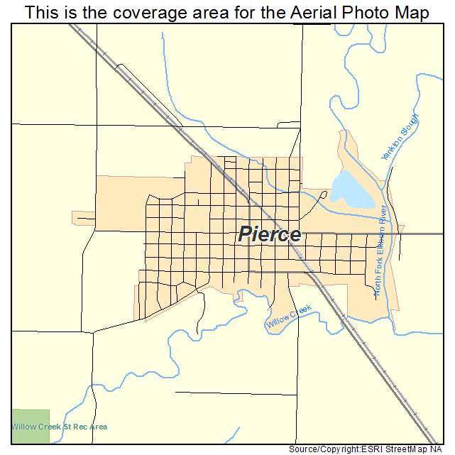 Pierce, NE location map 