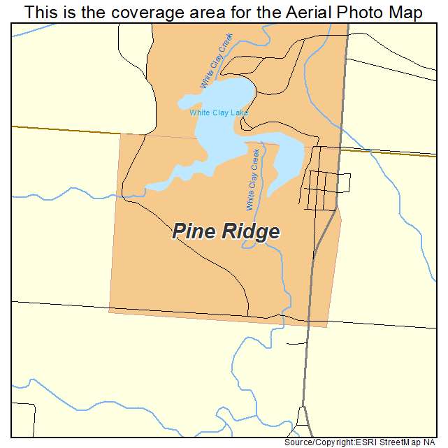Pine Ridge, NE location map 
