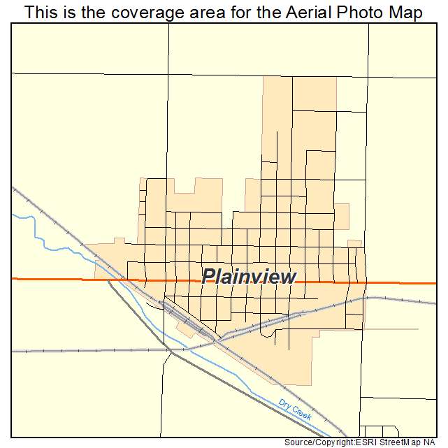 Plainview, NE location map 